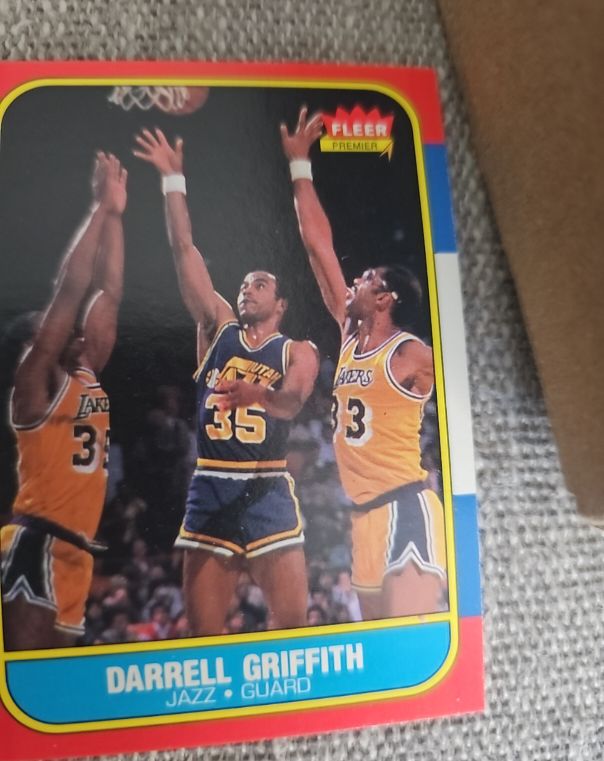 1986 Fleer Basketball #42 Darrell Griffith — front