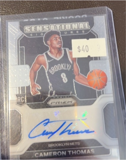 2021 Panini Prizm Sensational Signatures #SS-CAM Cameron Thomas — front