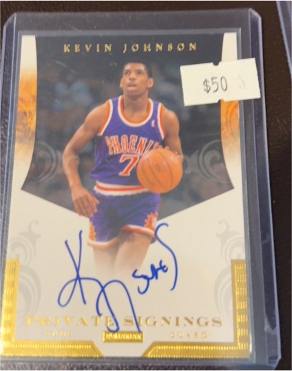2021 Panini Private Signings Kevin Johnson — front