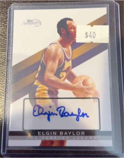 2008-09 Topps Signature #TSA-EB Elgin Baylor — front