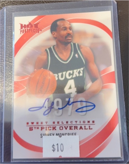 2008 Fleer Hot Prospects Sweet Selections 5th Pick Overall Sidney Moncrief — front