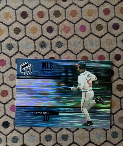 2000 Upper Deck HoloGrFX #13 Chipper Jones — front