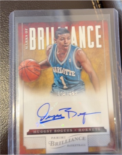 2012-13 Panini Brilliance Marks of Brilliance #Muggsy Bogues — front