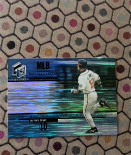 2000 Upper Deck HoloGrFX #13 Chipper Jones — front