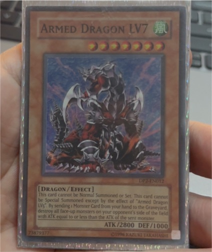 1996 Yu-Gi-Oh! DP2-EN012 Armed Dragon LV7 — front