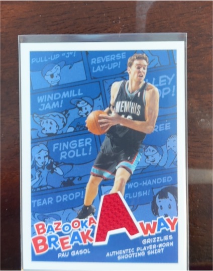 2004-05 Topps Bazooka Breakaway #BA-PG Pau Gasol — front