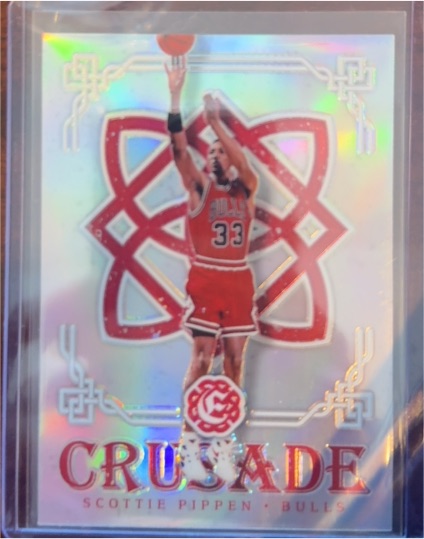 2016-17 Panini Excalibur #85 Scottie Pippen Crusade Silver Prizm — front