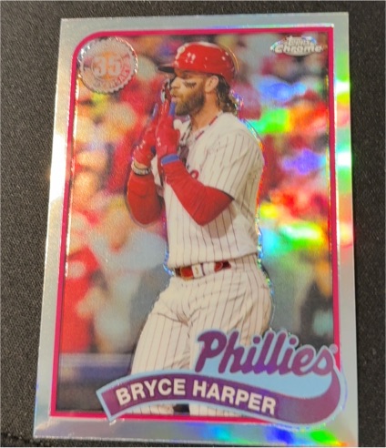 2024 Topps Chrome 1989 Topps #89CB-10 Bryce Harper — front