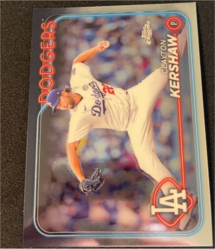 2024 Topps Chrome #110 Clayton Kershaw — front