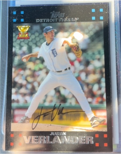 2007 Topps #160 Justin Verlander — front
