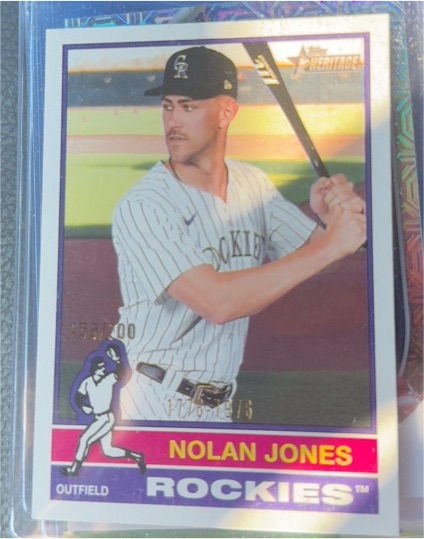 2025 Topps Heritage #139 Nolan Jones — front
