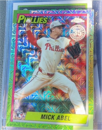 2025 Topps Update #U90C-13 Mick Abel 1990 Topps Chrome Mojo Rookie — front
