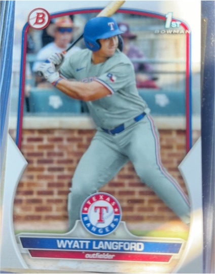 2023 Bowman Draft #BD-106 Wyatt Langford — front