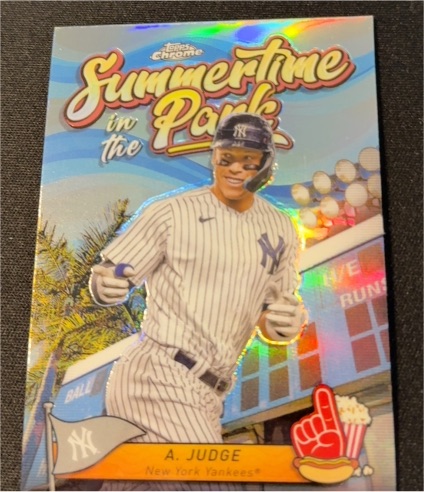 2024 Topps Chrome #SITP-3 Aaron Judge Summertime in the Park — front