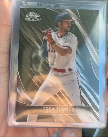 2024 Topps Chrome Black #69 Trea Turner — front