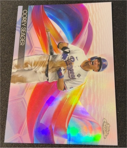 2024 Topps Chrome Helix #HX-7 Corey Seager — front