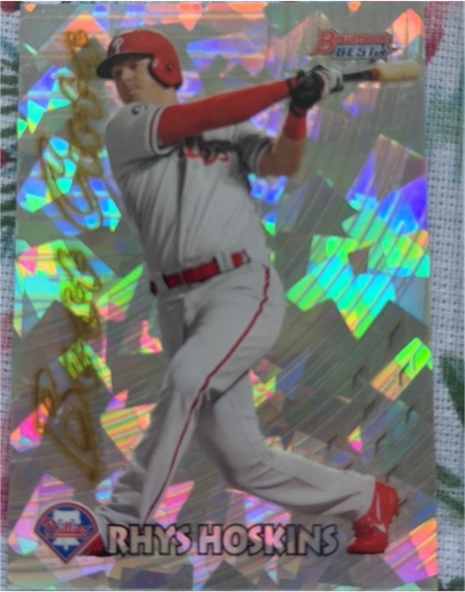 2017 Bowman's Best 1997 Best Cuts Atomic Refractor #97BC-RH Rhys Hoskins — front