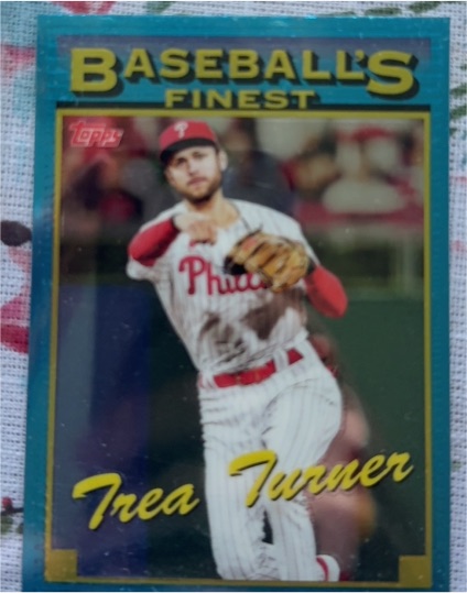 2024 Topps Finest #93-18 Trea Turner — front