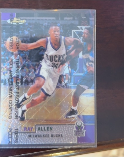 1999-00 Topps Finest #221 Ray Allen — front