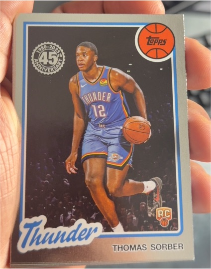 2025-26 Topps #80BK-61 Thomas Sorber 1980-81 Topps Basketball — front
