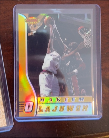 1996-97 Bowman's Best #15 Hakeem Olajuwon — front