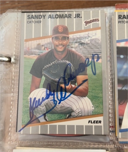 1989 Fleer #300 Sandy Alomar Jr. — front
