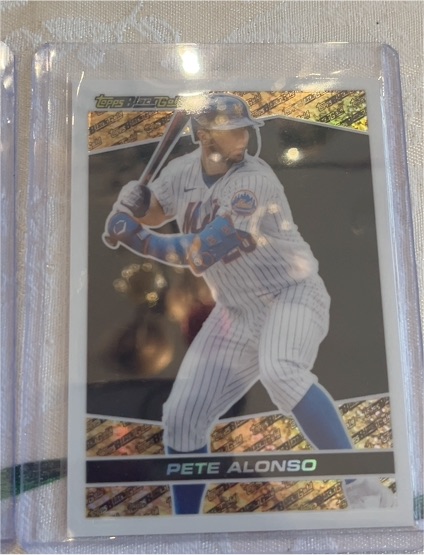 2021 Topps Chrome Update Black Gold #BGC-14 Pete Alonso — front