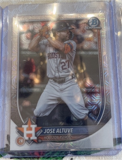 2025 Bowman Chrome #63 Jose Altuve — front