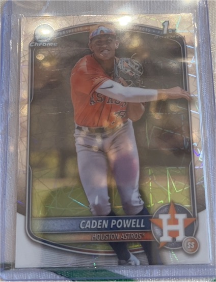 2025 Bowman Chrome #1st Caden Powell — front