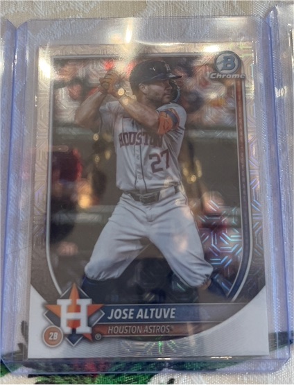 2025 Bowman Chrome #63 Jose Altuve — front