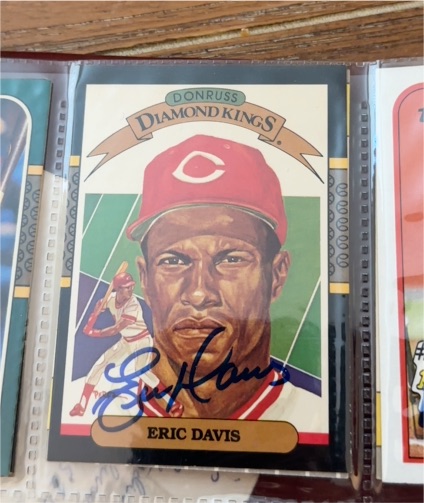 1987 Donruss Diamond Kings Eric Davis — front
