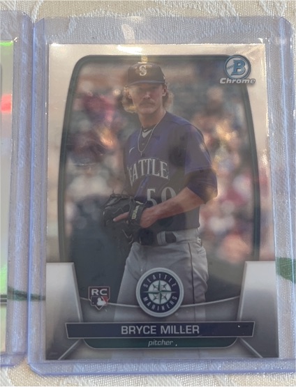 2023 Bowman Chrome #92 Bryce Miller — front