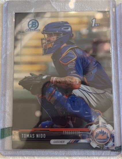 2017 Bowman Chrome #BCP222 Tomas Nido — front