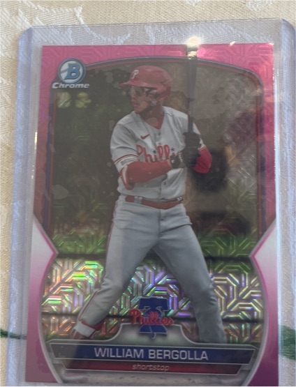 2023 Bowman Chrome #BCP-232 William Bergolla — front
