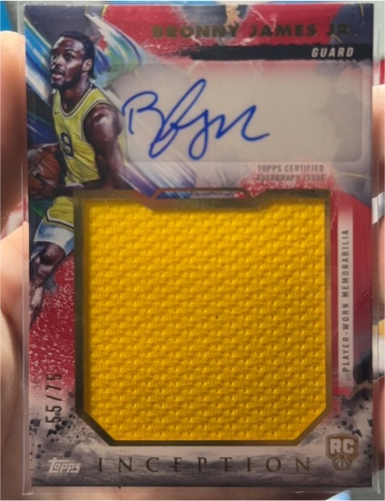 2024-25 Topps Inception #RJR-BJ Bronny James Jr — front