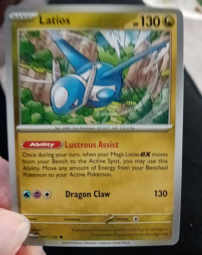 2023 Pokemon TCG ME01: Mega Evolution #101 Latios — front