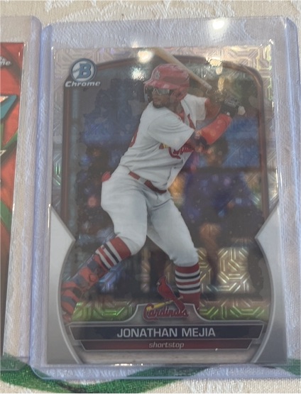 2023 Bowman Chrome #BCP-197 Jonathan Mejia — front