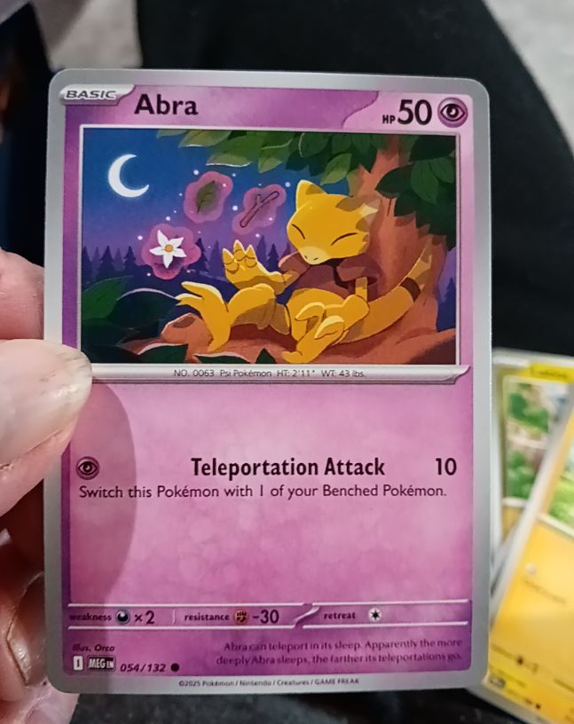 2025 Pokémon ME01: Mega Evolution #054 Abra — front