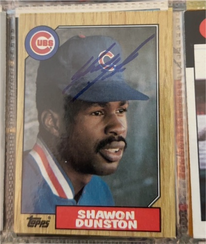 1987 Topps #346 Shawon Dunston — front