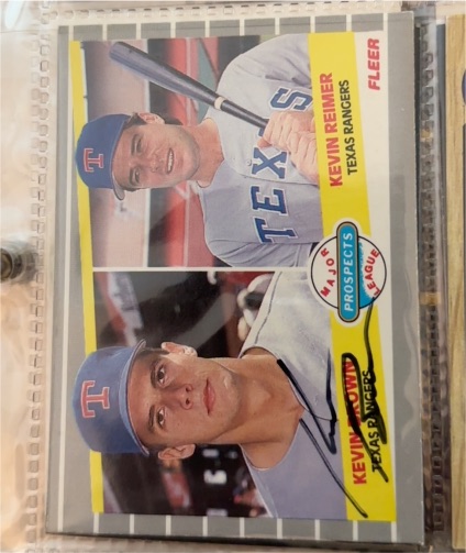 1989 Fleer #641 Kevin Brown / Kevin Reimer — front