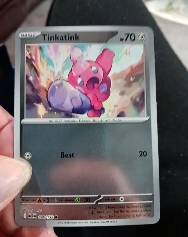 2025 Pokémon Mega Evolution #096 Tinkatink — front