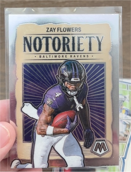 2024 Panini Mosaic Notoriety #17 Zay Flowers — front