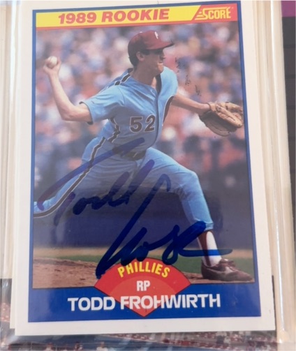 1989 Score #647 Todd Frohwirth — front