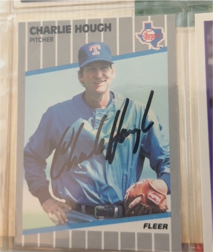 1989 Fleer #522 Charlie Hough — front
