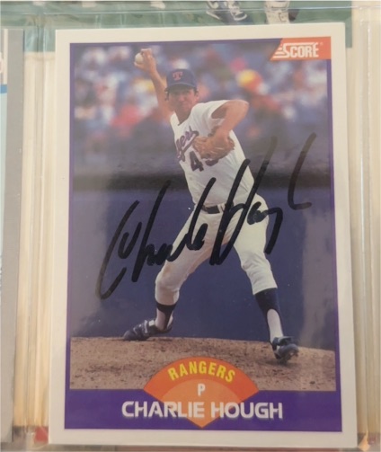 1989 Score #295 Charlie Hough — front