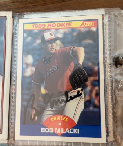 1989 Score #651 Bob Milacki — front