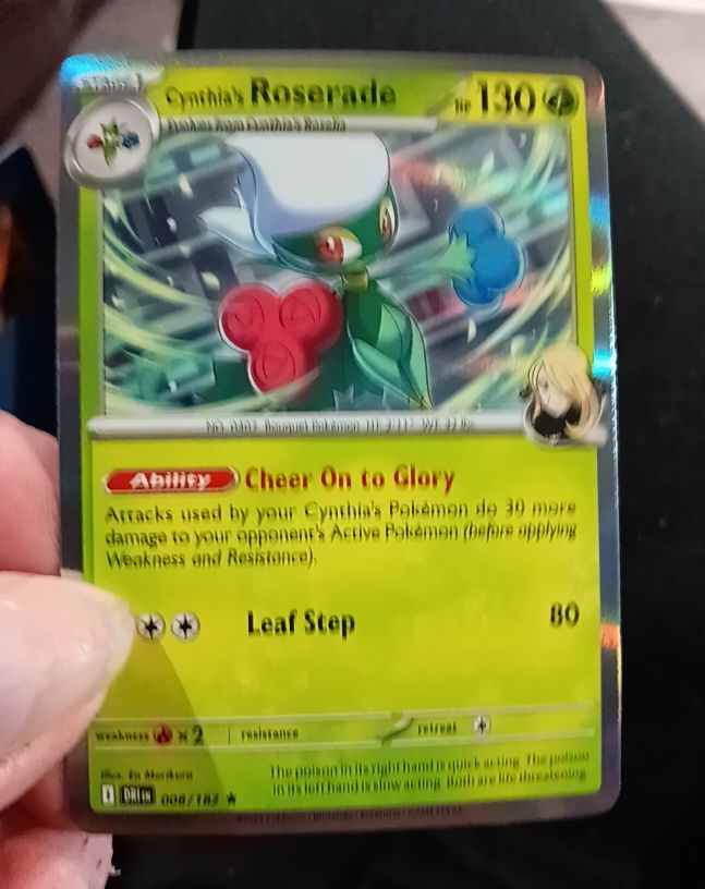 2025 Pokémon TCG #008 Cynthia's Roserade — front