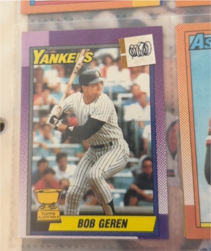 1990 Topps #536 Bob Geren — front