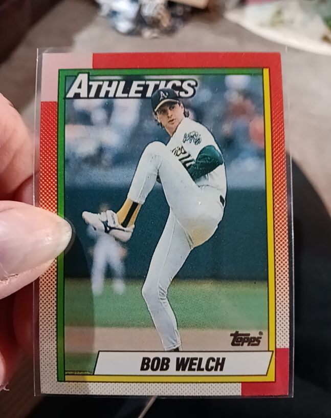 1990 Topps #475 Bob Welch — front