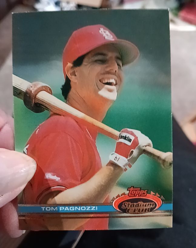 1991 Topps Stadium Club #223 Tom Pagnozzi — front